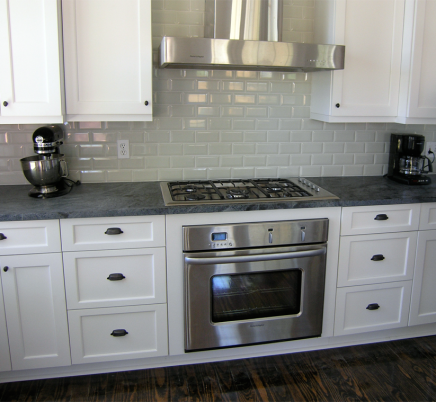White Kitchen with Stove Hood